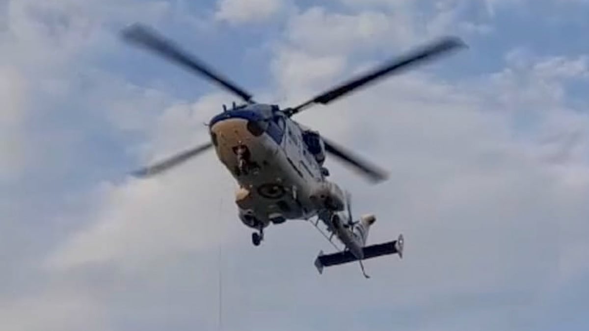 The helicopter crashed into Arabian Sea off Gujarats Porbandar coast on Monday night | 