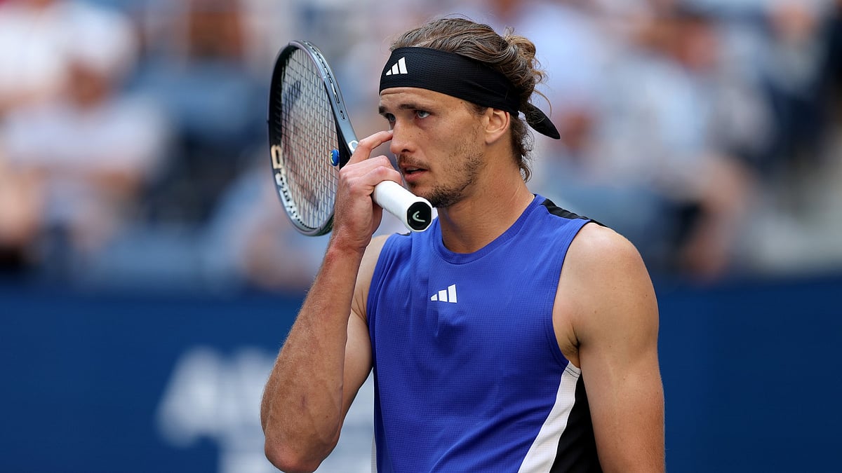Alexander Zverev crashed out of the US Open