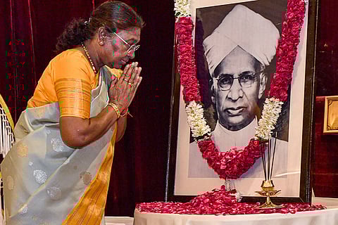 Droupadi Murmu pays tribute to Sarvepalli Radhakrishnan