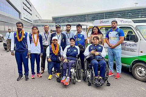 1st batch of Paralympics contingent return