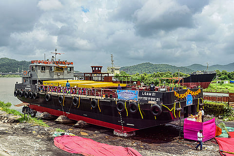 Ammunition Cum Torpedo Cum Missile Barge launch