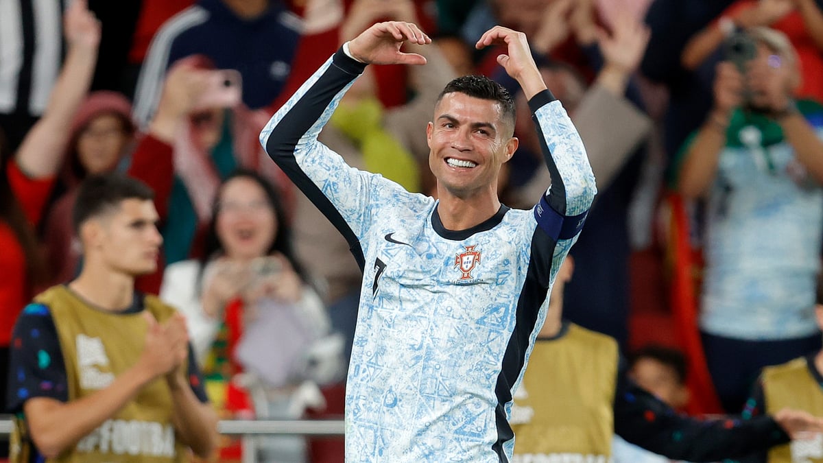 Portugal's Cristiano Ronaldo scored his 900th career goal