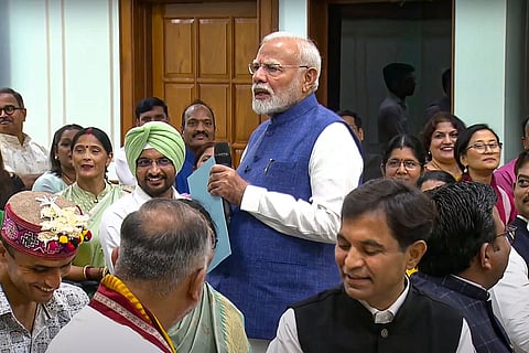 PM Modi interacts with teachers
