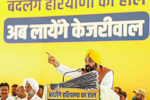 Bhagwant Mann campaigns in Kaithal