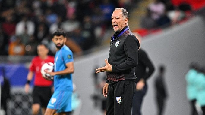 X/@stimac_igor : Team India's coach Igor Stimac after India's loss to Uzbekistan in the 2023 AFC Asian Cup