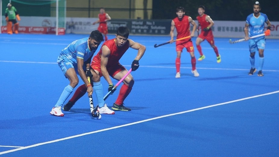 X | Asian Hockey Federation  : A glimpse from India vs China, Asian Champions Trophy hockey match opener. 
