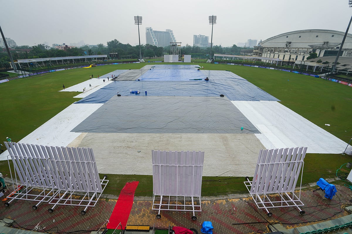 AP : Shaheed Vijay Singh Pathik Sports Complex Ground in Greater Noida on Afghanistan vs New Zealand match eve.