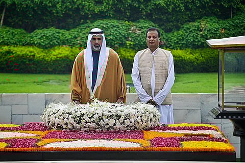 Crown Prince of Abu Dhabi at Rajghat