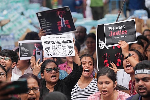 Protest over Kolkata medic's rape-murder