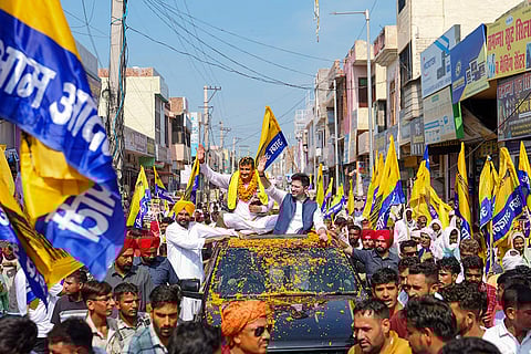 Raghav Chadha at roadshow