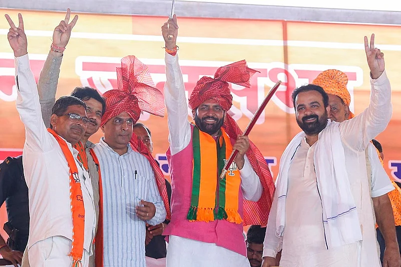 Nayab Singh Saini at rally