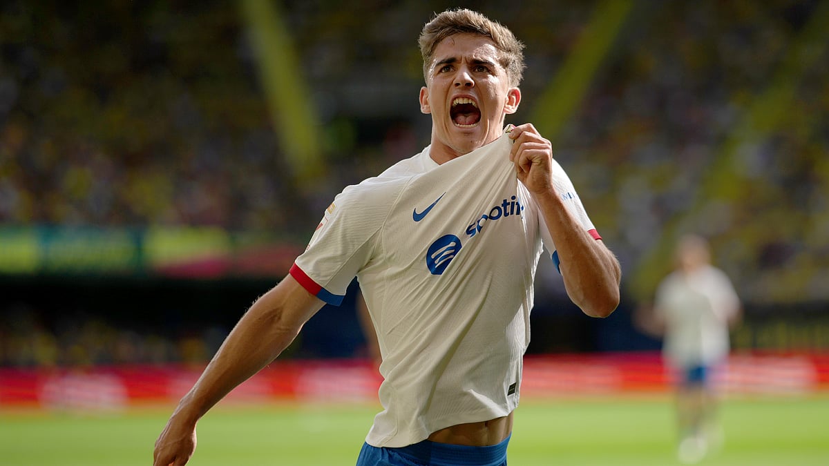 Barcelona midfielder Gavi - null