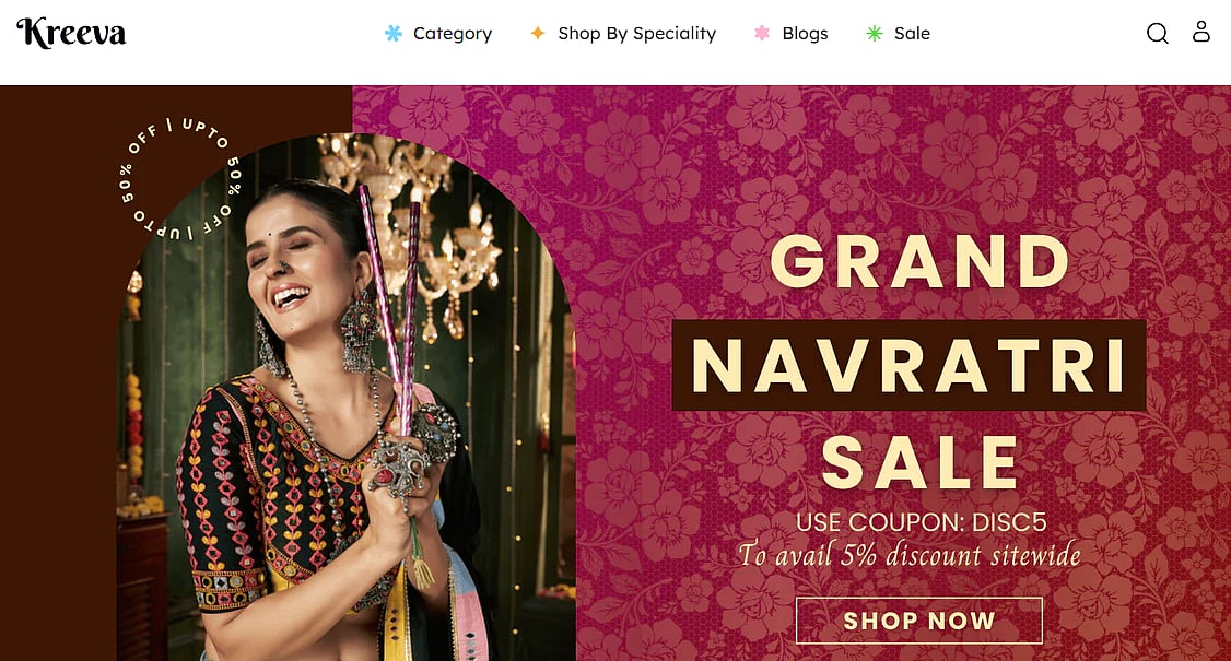 Online Stores For Stunning Dandiya Night Outfits