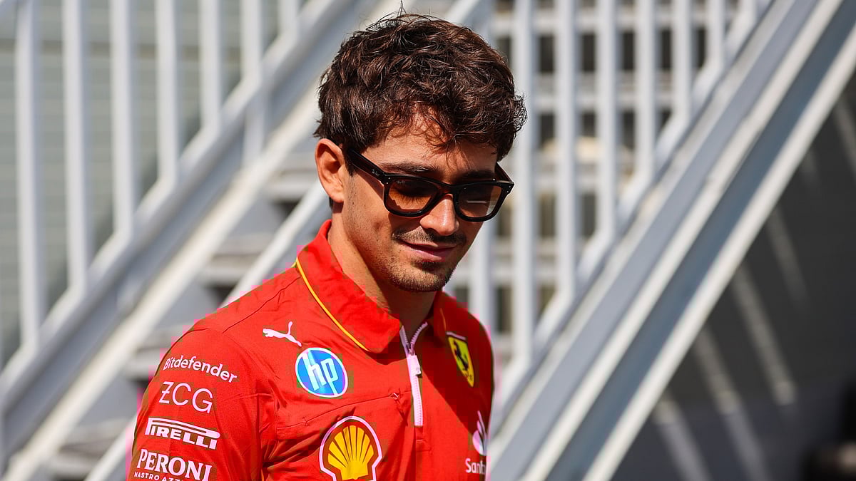 Ferrari's Charles Leclerc was fastest in FP2 at Azerbaijan