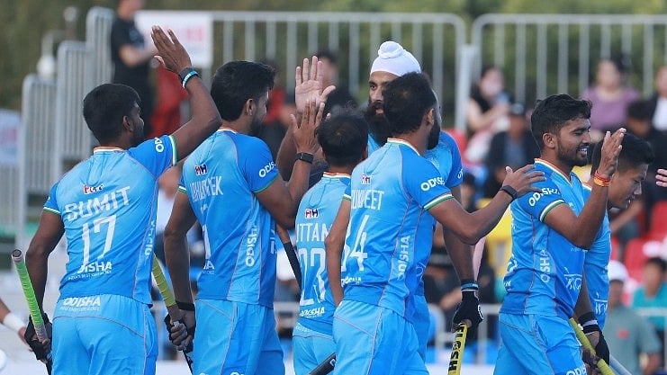 X/AsiaHockey : Indian hockey team at the Asian Champions Trophy 2024.