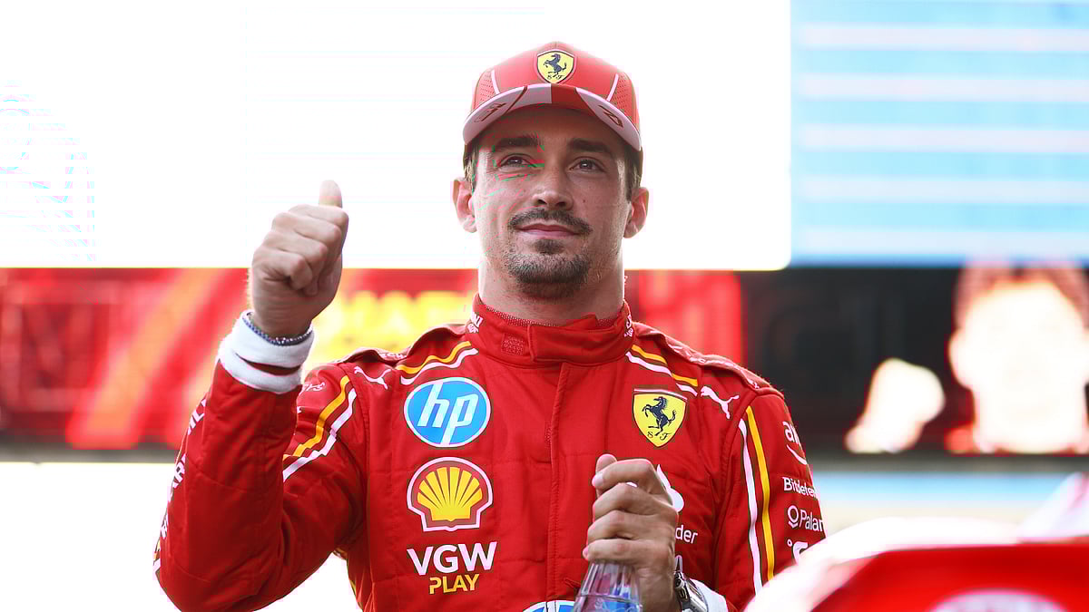 Charles Leclerc will start on pole at the Azerbaijan Grand Prix