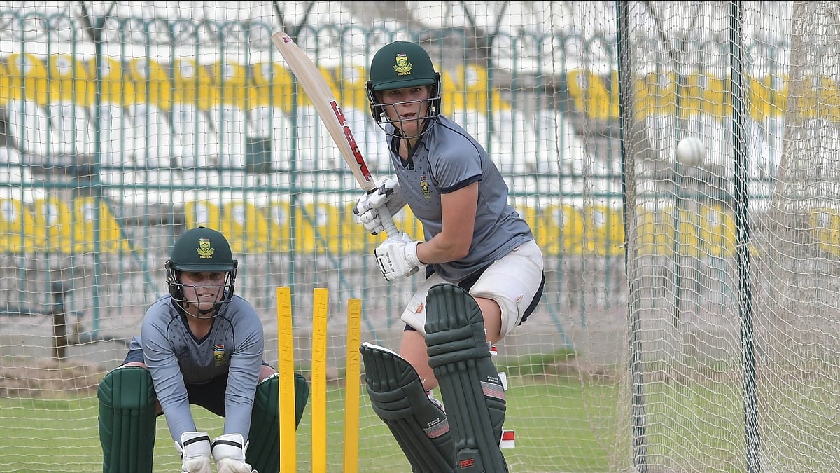 Photo: X | Pakistan Cricket : South Africa women's cricket team players during a practice session in Multan.