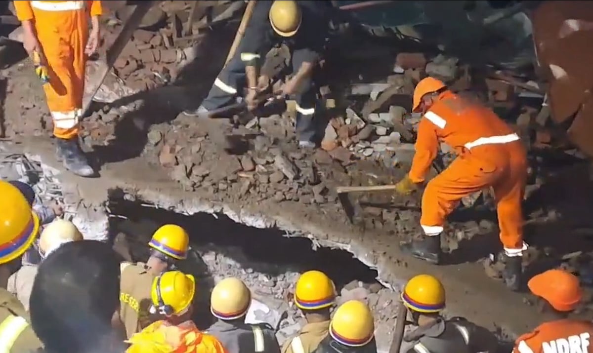 House collapsed trapping many in Meerut, UP on September 14, 2024 - PTI