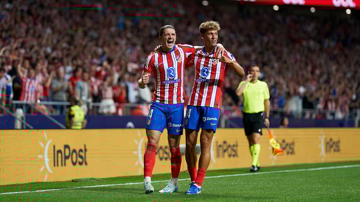 Conor Gallagher netted his first goal for Atletico Madrid on Sunday