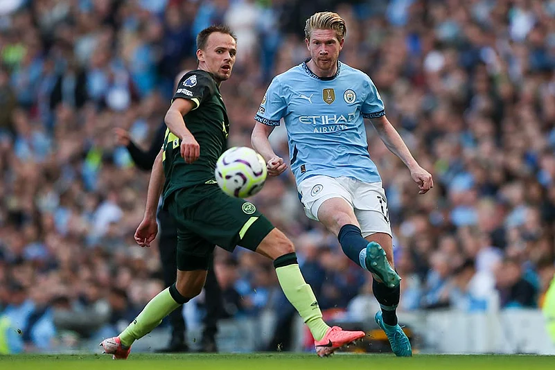 English Premier League Soccer Match: Brentford vs Manchester City