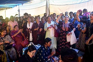 Photo: PTI : Doctors protest in Kolkata