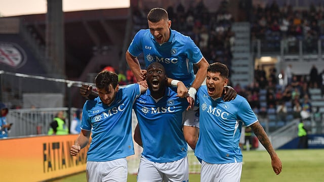 Cagliari 0-4 Napoli, Serie A: Lukaku Stars To Send Partenopei To Summit