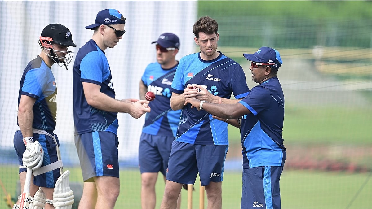 New Zealand National cricket team in practice session ahead of their one-off test against Afghanistan. - X | Blackcaps 