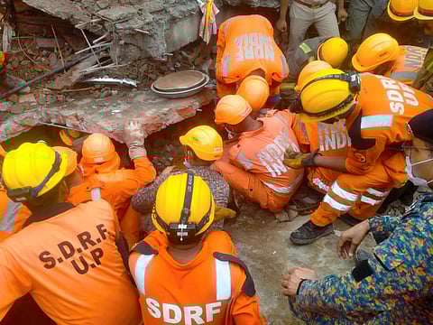 House collapsed in Meerut