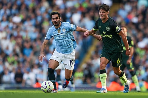 English Premier League Soccer Match: Brentford vs Manchester City