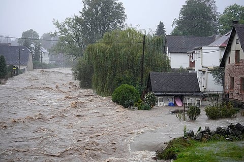 European Floods 2024: Flooded houses in Chechia