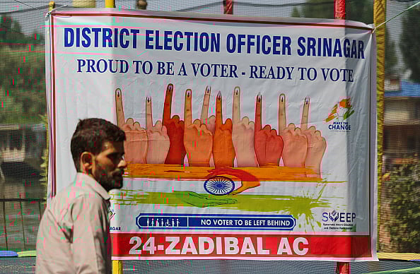 Election Awareness Campaign In Kashmir - via Getty
