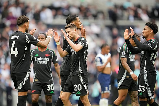 EPL: Gabriel Magalhaes' Header Helps Arsenal Edge Tottenham 1-0 - In Pics