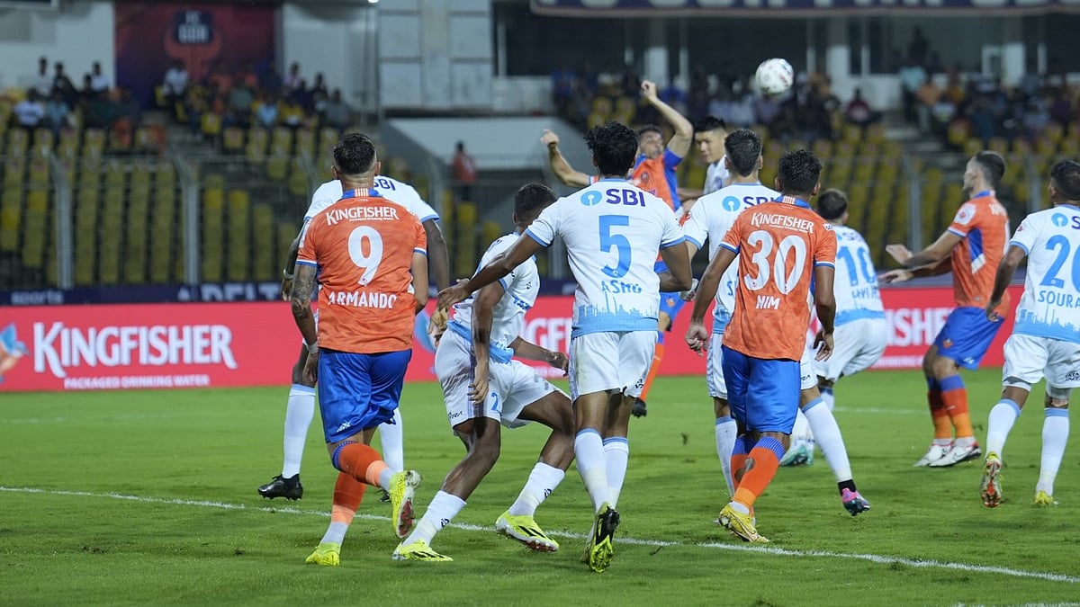 PC: ISL/FSDL : Jamshedpur FC and FC Goa battle it out in Fatorda