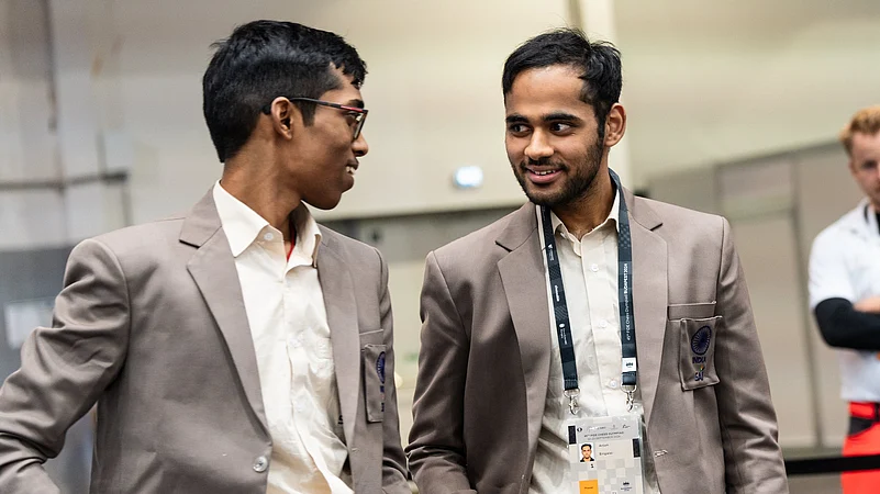 Indian-Grandmasters-R-Praggnanandhaa-Arjun-Erigaisi-at-Chess-Olympiad-Budapest