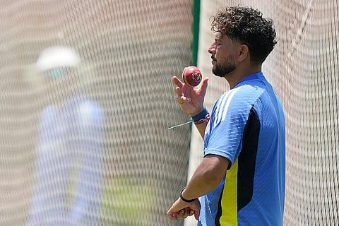 India vs Bangladesh Cricket: Kuldeep Yadav participates in a training session