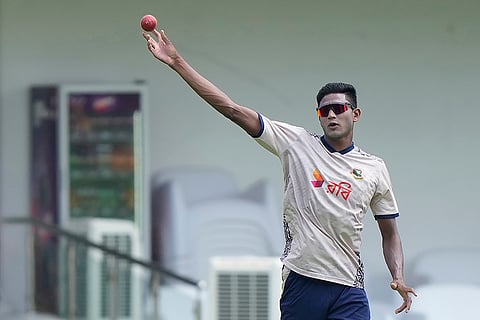 India vs Bangladesh 1st Test: Bangladesh's Nahid Rana participates in a training session