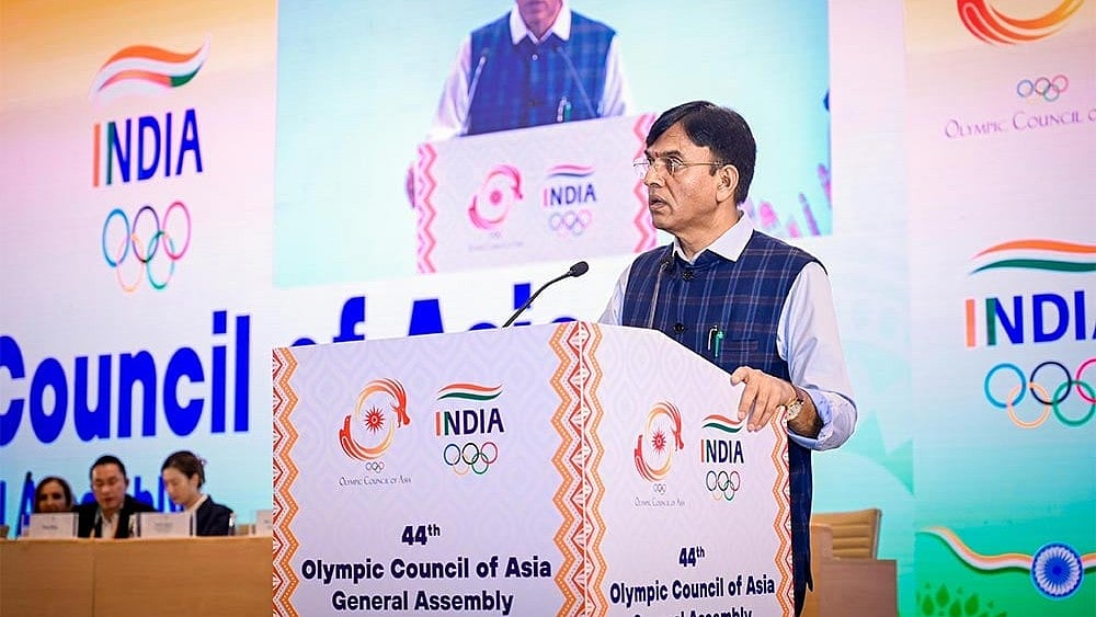 Photo: SAI : Union Sports Minister Mansukh Mandaviya