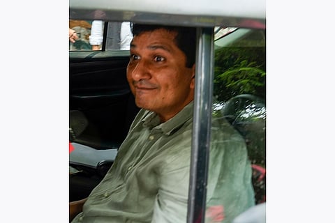 Saurabh Bhardwaj arrives for AAP Legislature Party Meeting