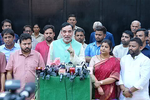 AAP Delhi president Gopal Rai announce the name of the new CM of Delhi