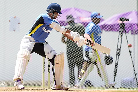 India vs Bangladesh Cricket: Yashasvi Jaiswal bats in the nets during a training session