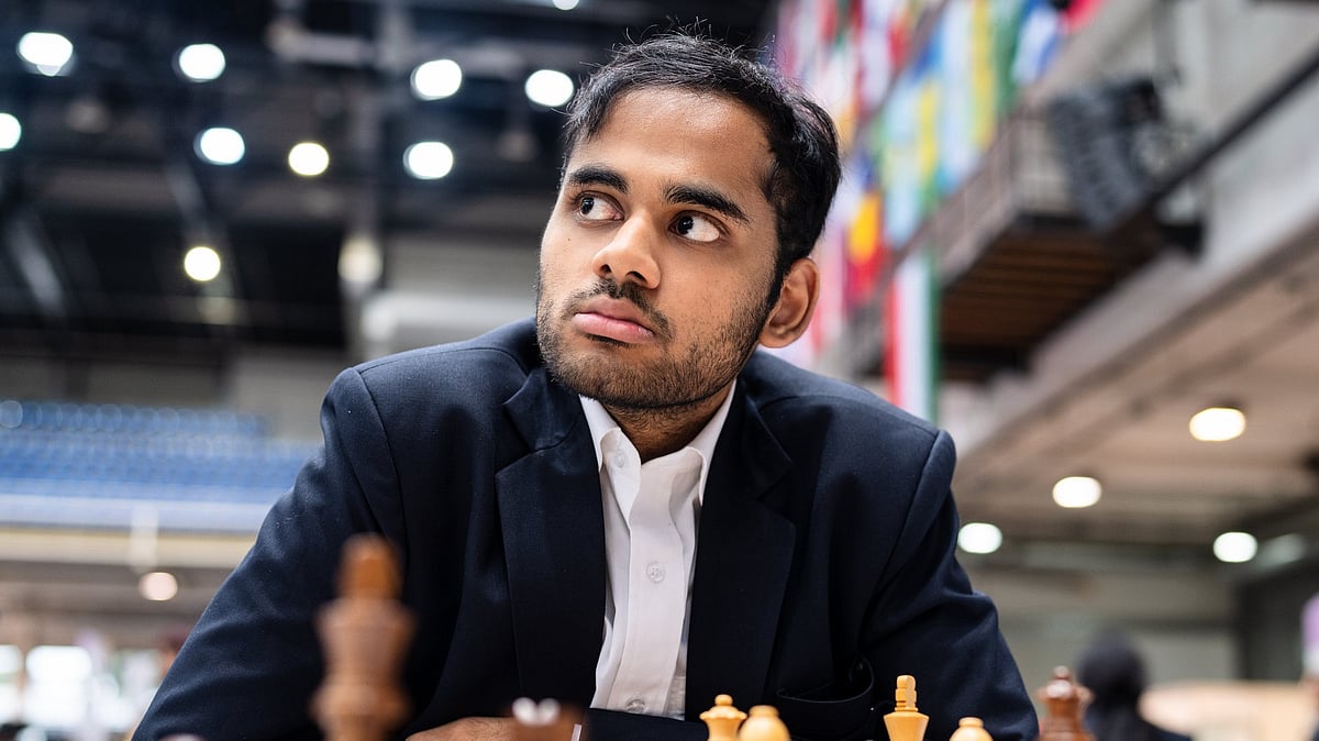 X/FIDE_Chess : Arjun Erigaisi at Chess Olympiad.