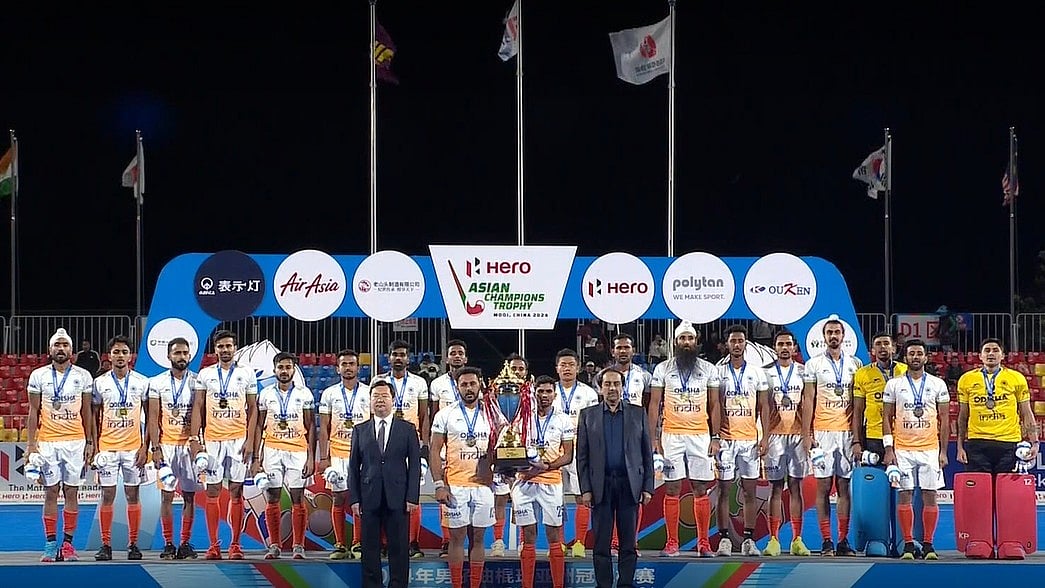 Screengrab : Indian hockey team wins Asian Champions Trophy Hockey 2024.