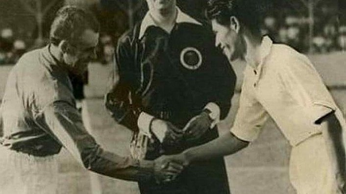 X/ @IndianFootball : Dr. Ao (right) was the first captain for an Independent India, when he led the side in the 1948 London Olympics.