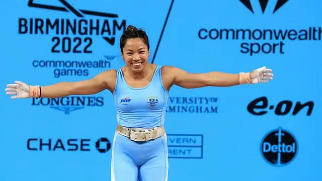 File Photo : Saikhom Mirabai Chanu finished fourth at the Paris Olympics in August 2024, missing a bronze medal narrowly in the women’s 49kg category.