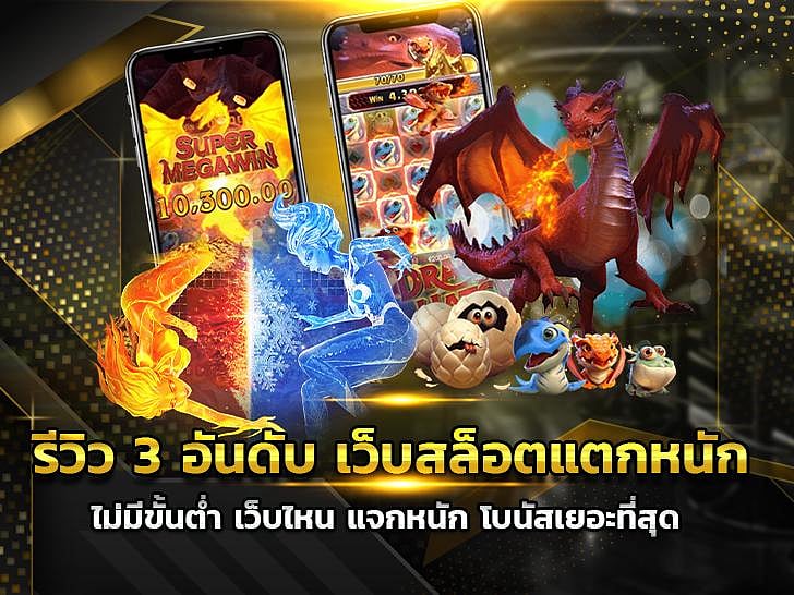 รีวิว 3 อันดับ เว็บสล็อตแตกหนัก ไม่มีขั้นต่ำ เว็บไหน แจกหนัก โบนัสเยอะที่สุด