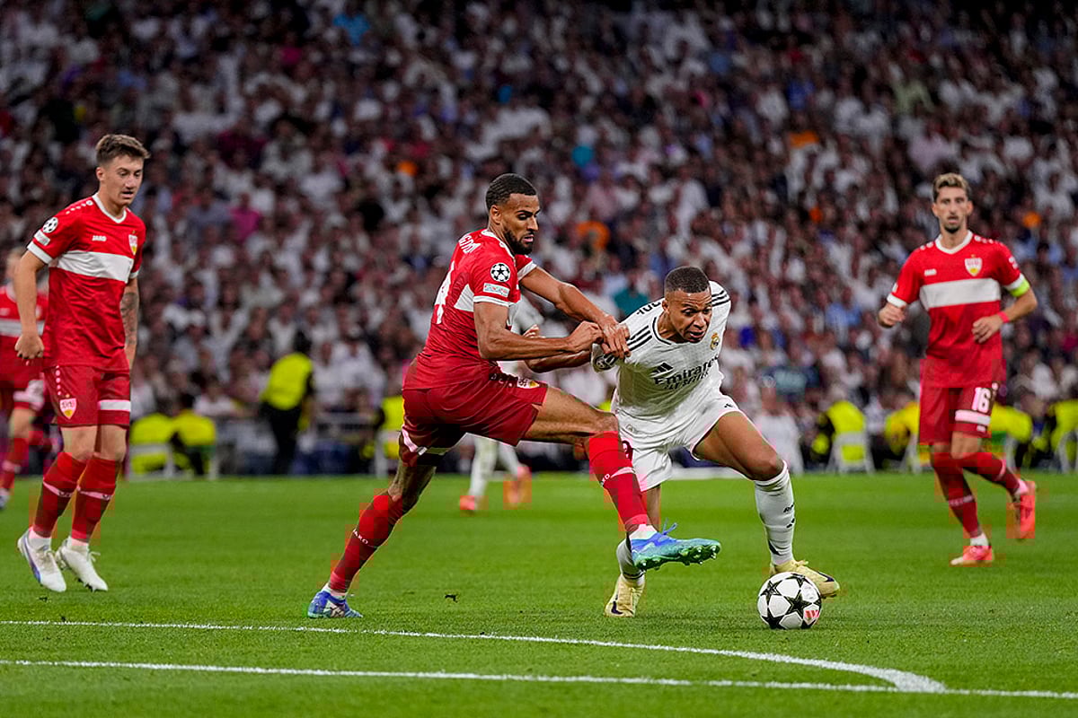 2024-25 UEFA Champions League soccer, Real Madrid vs VfB Stuttgart in Madrid
