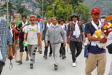 Sonam Wangchuk's march from Ladakh to Delhi