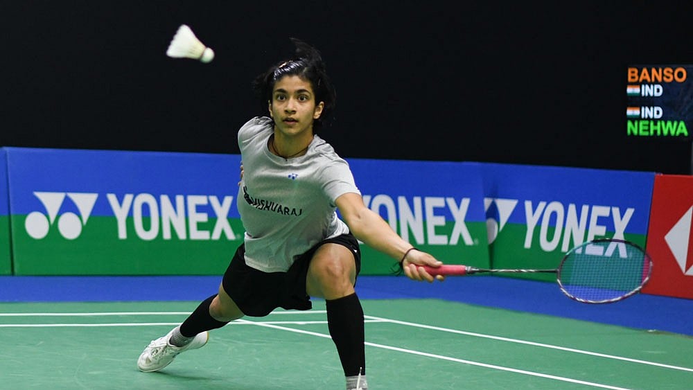 File Photo  : Malvika Bansod made a huge splash by defeating world No. 7 and Paris Olympics bronze medalist Gregoria Tunjung.