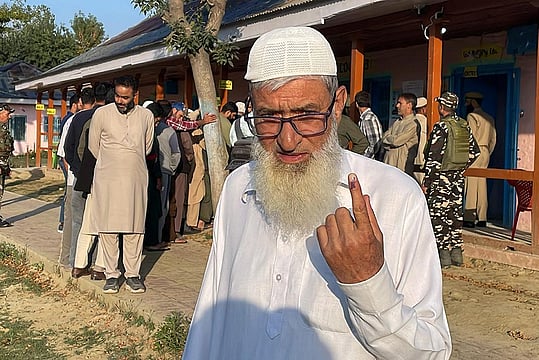 In Pictures: Jammu & Kashmir Voters Take Part In First Assembly Elections Since 2014