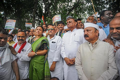 Congress protest in UP